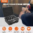 VEVOR Pistolenkoffer _ Abschließbar für 6 Kurzwaffen.webp