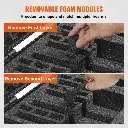 VEVOR Pistolenkoffer _ Abschließbar für 5 Kurzwaffen (4).webp