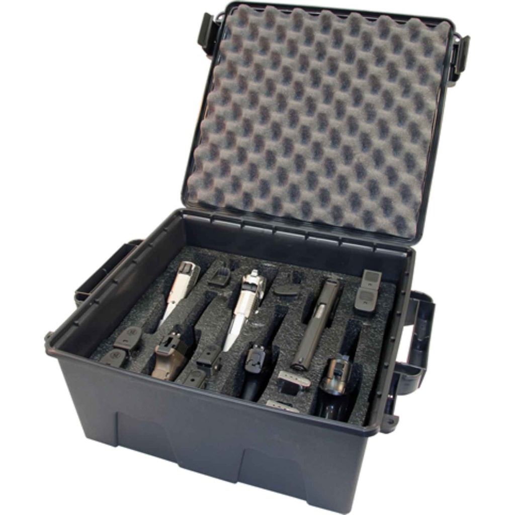 MTM TPC6 Tactical Pistol Handgun Case 6 Gun - Dark Gray
