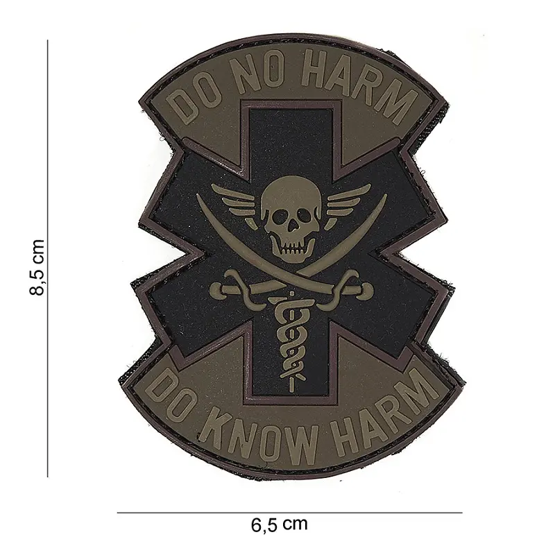 VAN OS -  Patch | PVC Do no harm braun/schwarz 