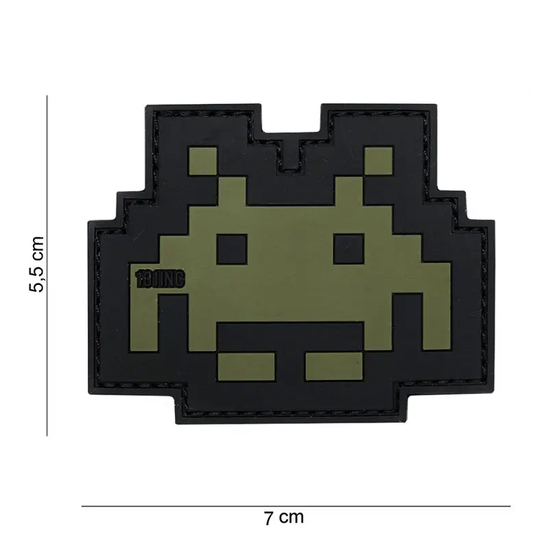 VAN OS -  Patch | PVC Space invader grün/schwarz