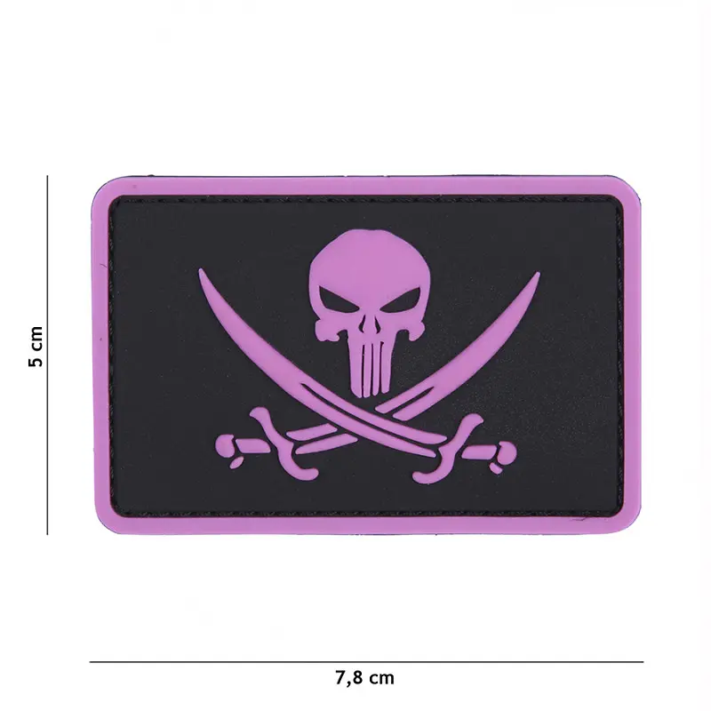 VAN OS - 3D Patch | PVC Punisher pirate pink
