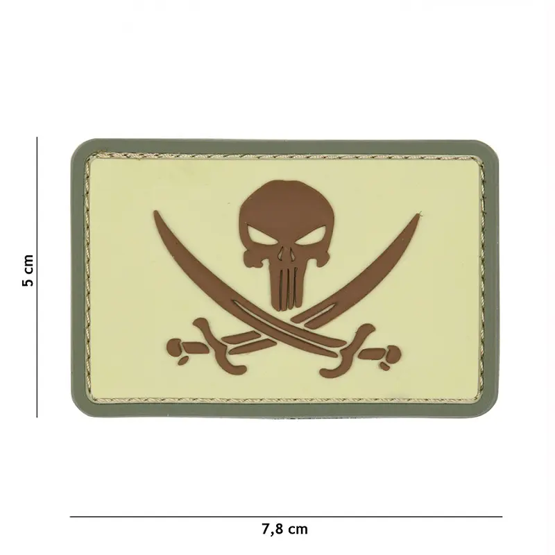 VAN OS - 3D Patch | PVC Punisher pirate coyote