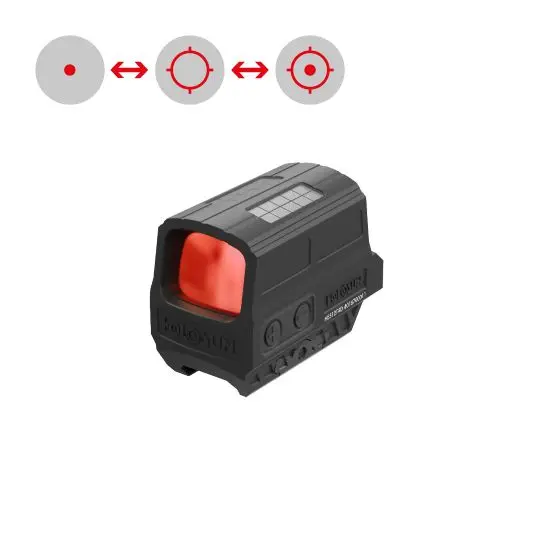 HOLOSUN HS512C-RD | Geschlossenes Rotpunktvisier mit wechselbarem Absehen | 2MOA Dot & 65 MOA Circle | schwarz