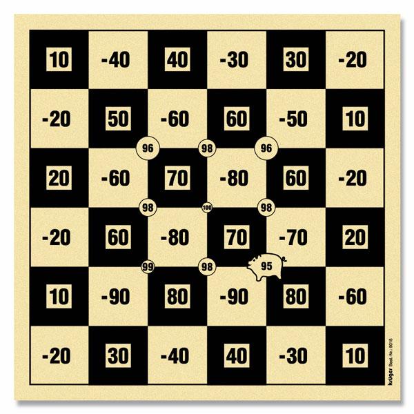 Krüger 9015 Glücksscheibe Schachbrett 25/50/100 m