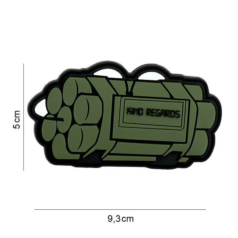 VAN OS - 3D Patch | Kind regards - grün