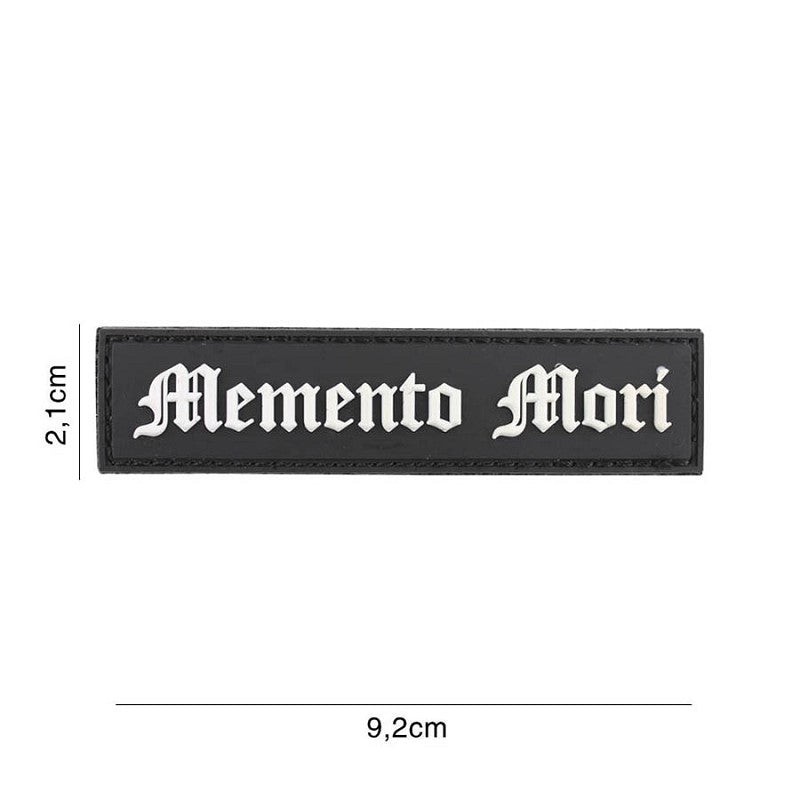 VAN OS - 3D Patch | Memento Mori (streifen) schwarz/weiss