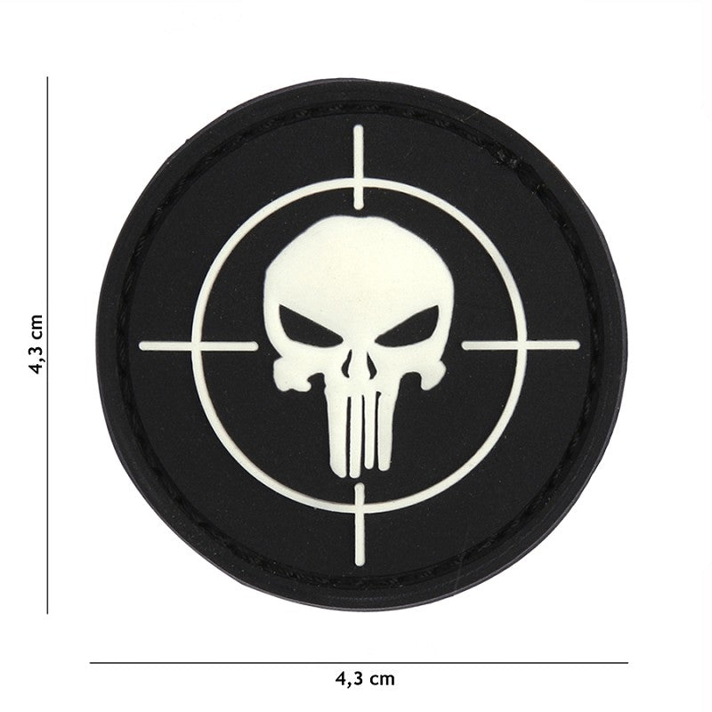 VAN OS - 3D Patch | Punisher Visier Schwarz