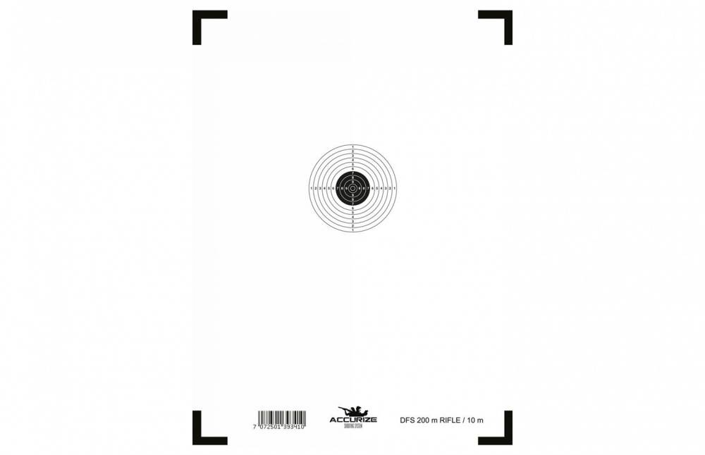 ACCURIZE ZIELSCHEIBE - DFS 200M / 10M