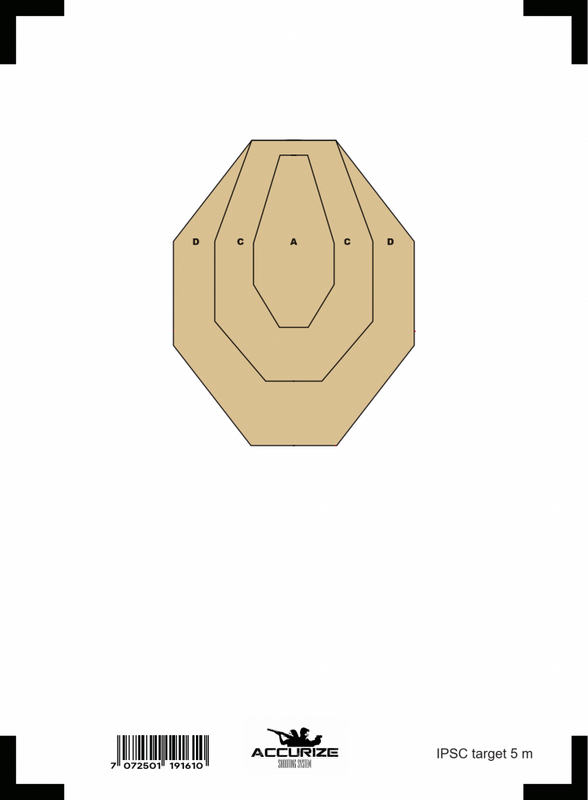 ACCURIZE ZIELSCHEIBE - IPSC / 5M