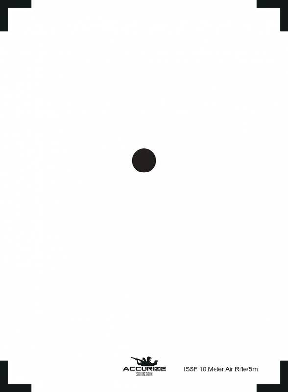 ACCURIZE ZIELSCHEIBE - LUFTGEWEHR ISSF 10M / 5M