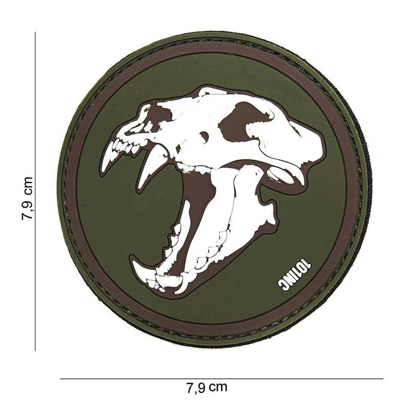 VAN OS - 3D Patch | Sabertooth Tiger grün
