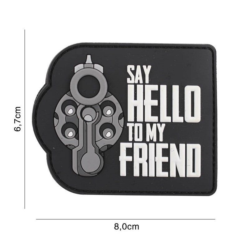 VAN OS - 3D Patch | Say hello to my friend schwarz