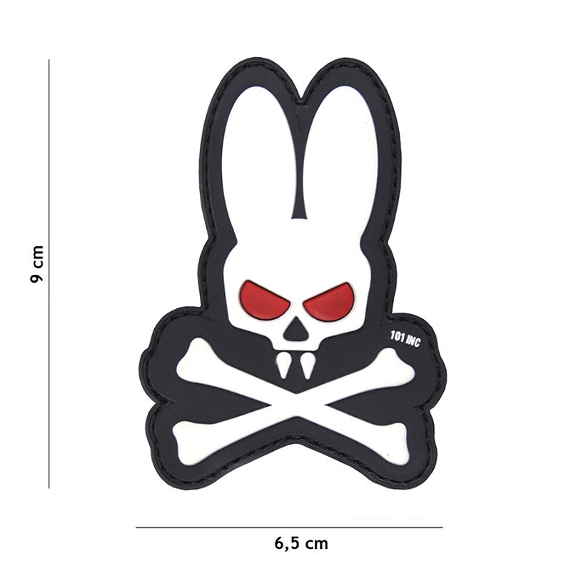 VAN OS - 3D Patch | Skull Bunny - weiss