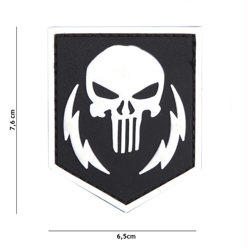 VAN OS - 3D Patch |  Punisher thunder strokes - weiss