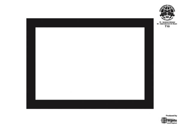 T10 ISB Zielscheibe Rechteck breit