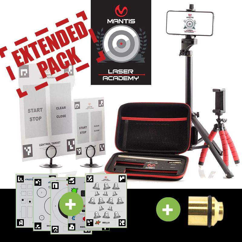 MANTIS Laser Academy 9mm Standard + GRATIS Endkappe und BONUS-Zielscheiben