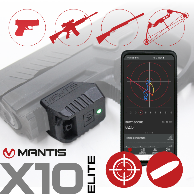 Mantis X10 ELITE – Trocken- & Scharfschusstrainer für alle Waffen