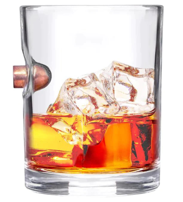 Lucky Shot - Whiskyglas mit .45 Geschoss