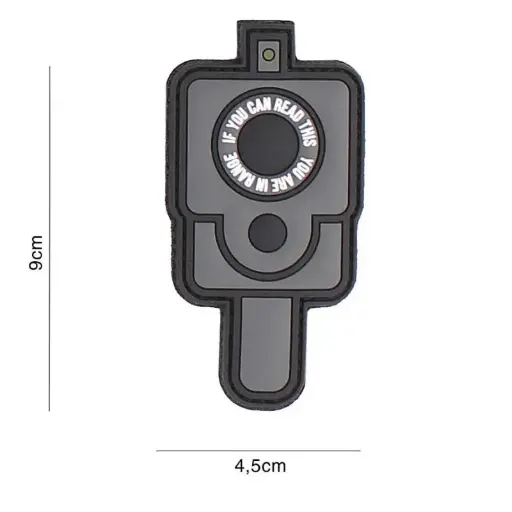 [3123] VAN OS - 3D Patch | PVC In Range grau