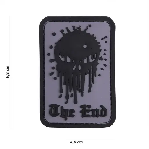 [9026] VAN OS - 3D Patch | PVC Skull The End grau