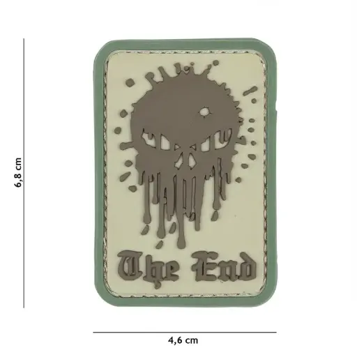 [12072] VAN OS - 3D Patch | PVC Skull The End coyote