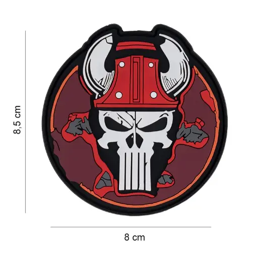 [6117] VAN OS - 3D Patch | PVC Punish skull bull