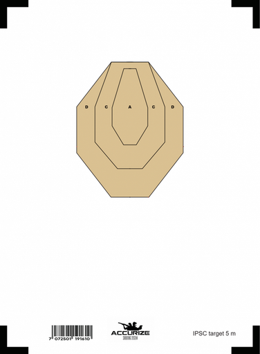 [FTIPSC/5m] ACCURIZE ZIELSCHEIBE - IPSC / 5M