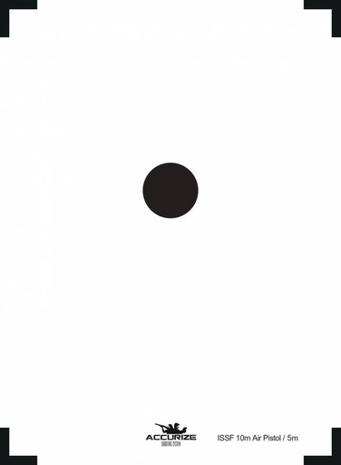 [FTAIRP] ACCURIZE ZIELSCHEIBE - LUFTPISTOLE ISSF 10M / 5M