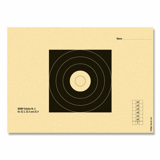 [5480-10] BDMP-Scheibe Nr. 4, 100/300 m