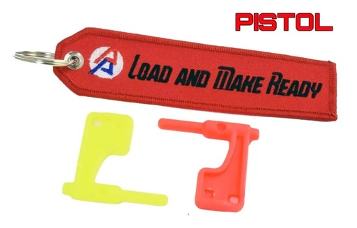 ['103290] Chamber Flag PISTOLE, 2er-Pack mit DAA-Schlüsselanhänger