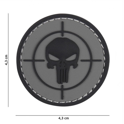 [12077] VAN OS - 3D Patch | Punisher Visier Grau