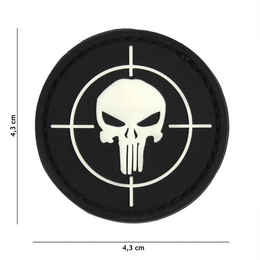 [9033] VAN OS - 3D Patch | Punisher Visier Schwarz
