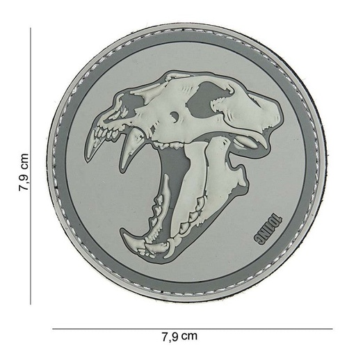 [14028] VAN OS - 3D Patch | Sabertooth Tiger grau