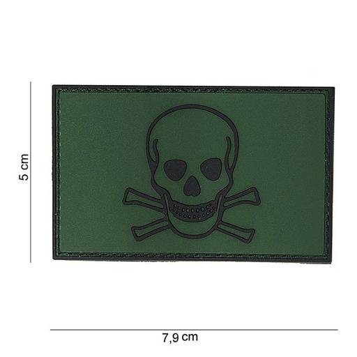 [10070] VAN OS - 3D Patch | Skull and Bones grün