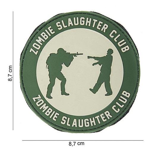 [10074] VAN OS - 3D Patch | Zombie Slaughter rund/grün