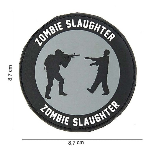 [10075] VAN OS - 3D Patch | Zombie Slaughter rund/schwarz