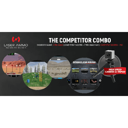 [TCC001-2024] LASER AMMO The Competitor Combo - Smokeless Range® Simulator-Kombipaket mit Standardkamera