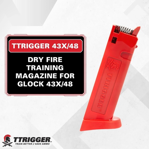 [TT-MG-G-43X+SPR] TTRIGGER - Dry Fire Trainingsmagazin | GLOCK 43X und 48