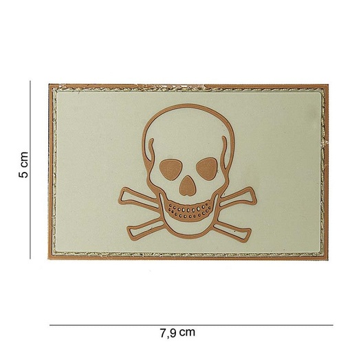 [10071] VAN OS -  Patch | Skull and Bones - beige