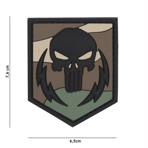 [9023] VAN OS - 3D Patch |  Punisher thunder strokes - woodland