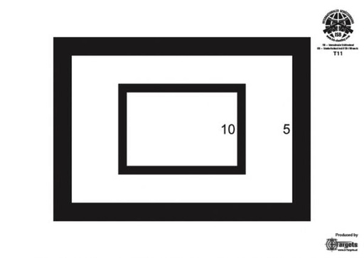 [T11-ISB-100] T11 ISB Zielscheibe Rechteck breit