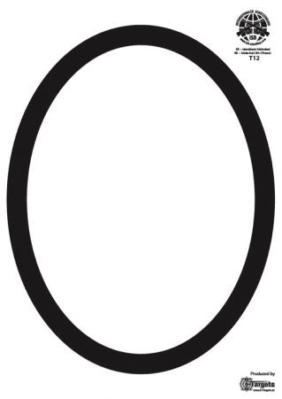 [T12-ISB-100] T12 ISB Zielscheibe Oval