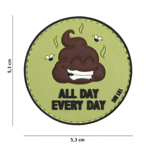 [17072] VAN OS - 3D Patch | All Day Every Day - grün/schwarz