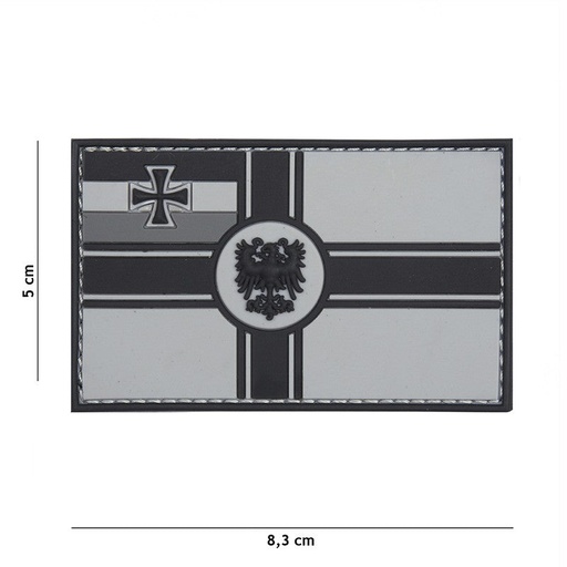 [2074] VAN OS - 3D Patch | Deutsche Empire Flagge - grau