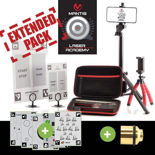 [MT-4004-ExtPack] MANTIS Laser Academy 9mm Standard + GRATIS Endkappe und BONUS-Zielscheiben