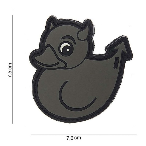 [10044] VAN OS - 3D Patch | Devil Duck - grau