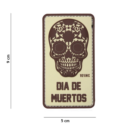 [16013] VAN OS - 3D Patch | Dia de Muertos - beige