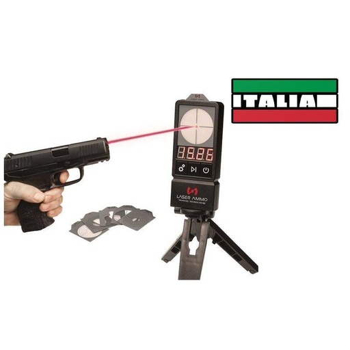 [LA-PETII-9MC-9X21] LaserPET II + SureStrike italienische 9mm (9x21) Patrone - roter Laser