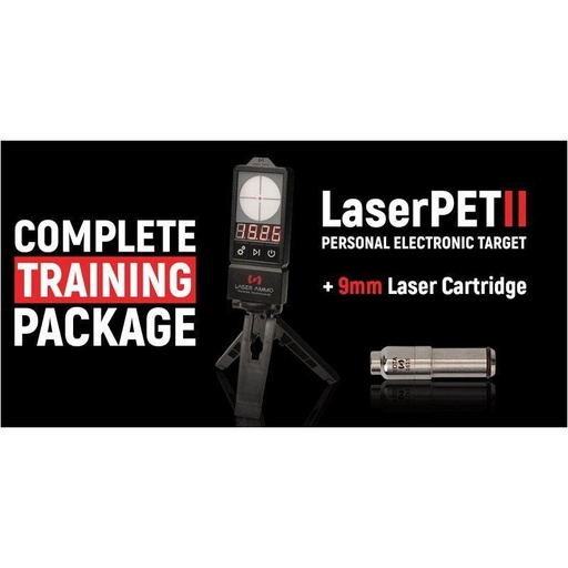 [LA-PETII-9MC] LaserPET II + SureStrike™ 9mm (9x19) Patrone - roter Laser